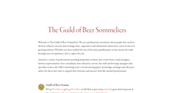 Desktop Screenshot of guildofbeersommeliers.com
